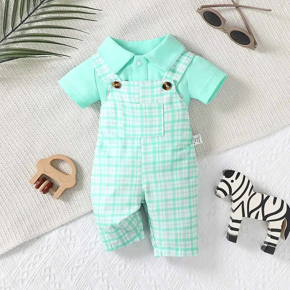 Infant boys short sleeve 100% cotton polo style shirt