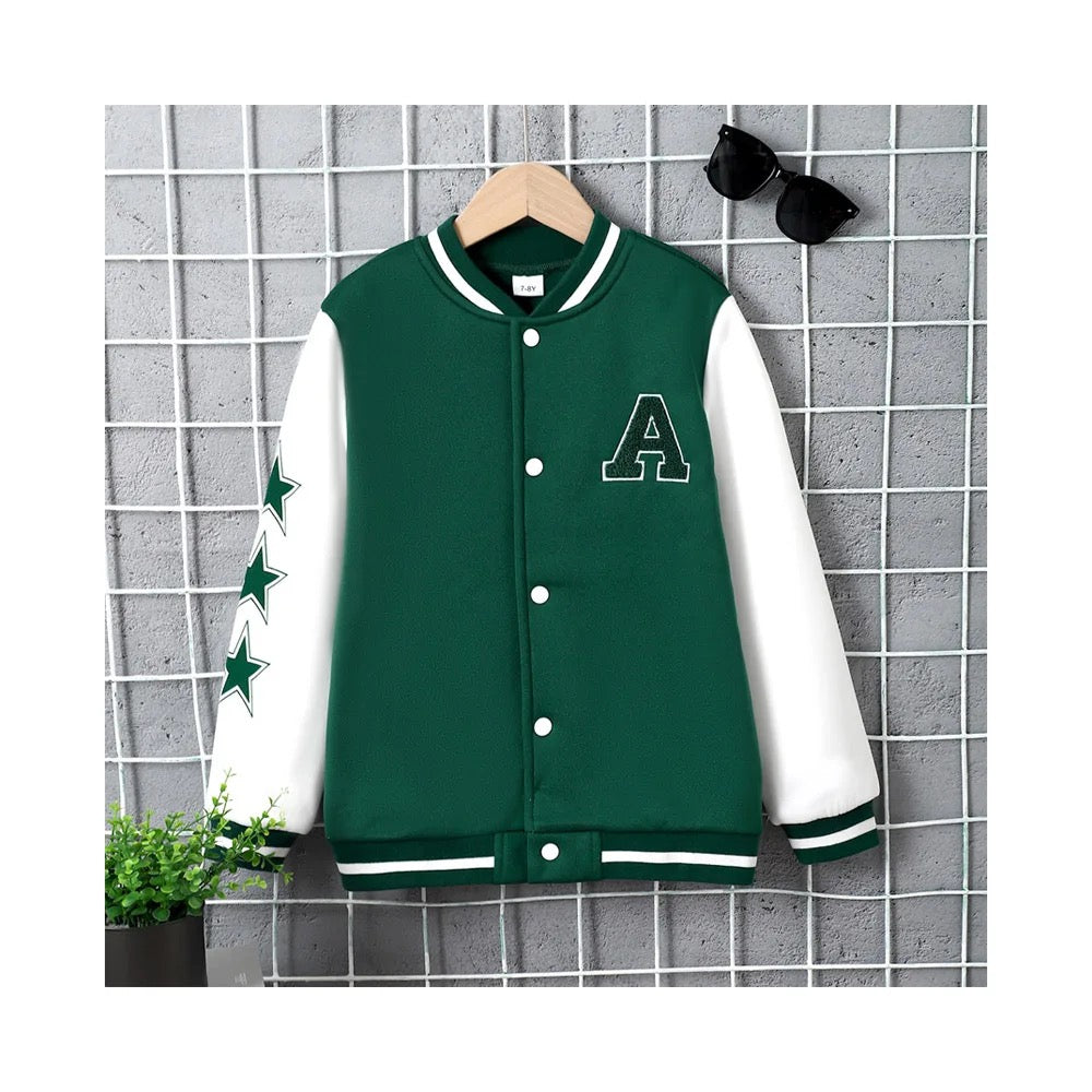 Kids baseball print jacket FSH