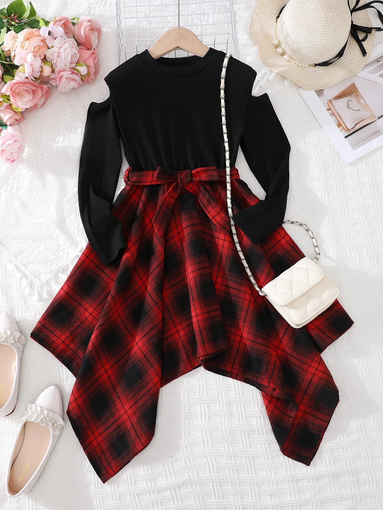 Girls plaid dress FSH