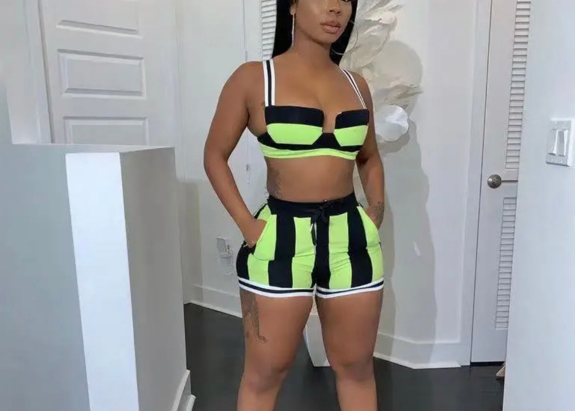 Women 2 piece short set tracksuit