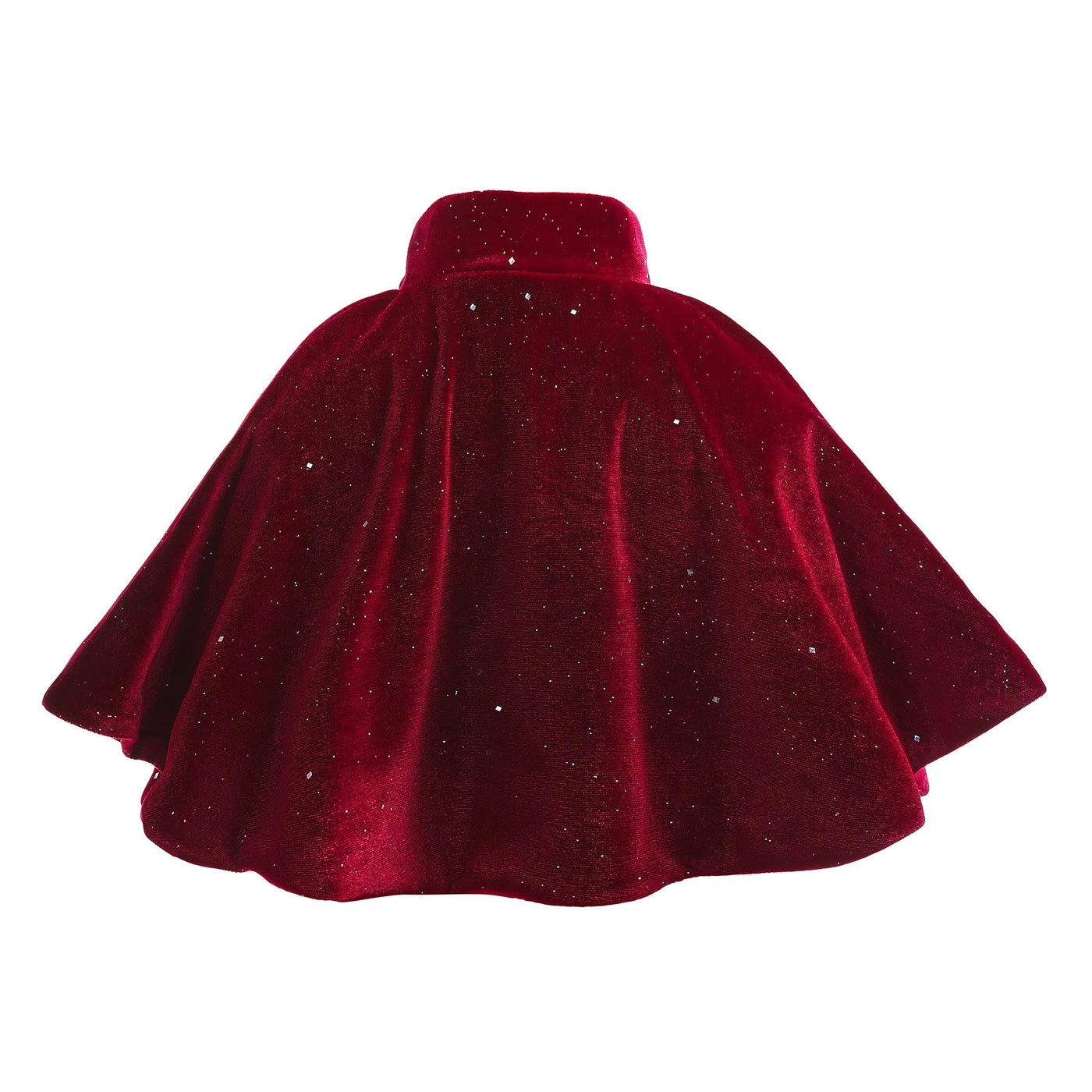 Girls red velvet shawl FSH