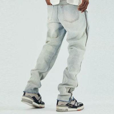 Men elastic soft leisure spring denim Jeans Yin