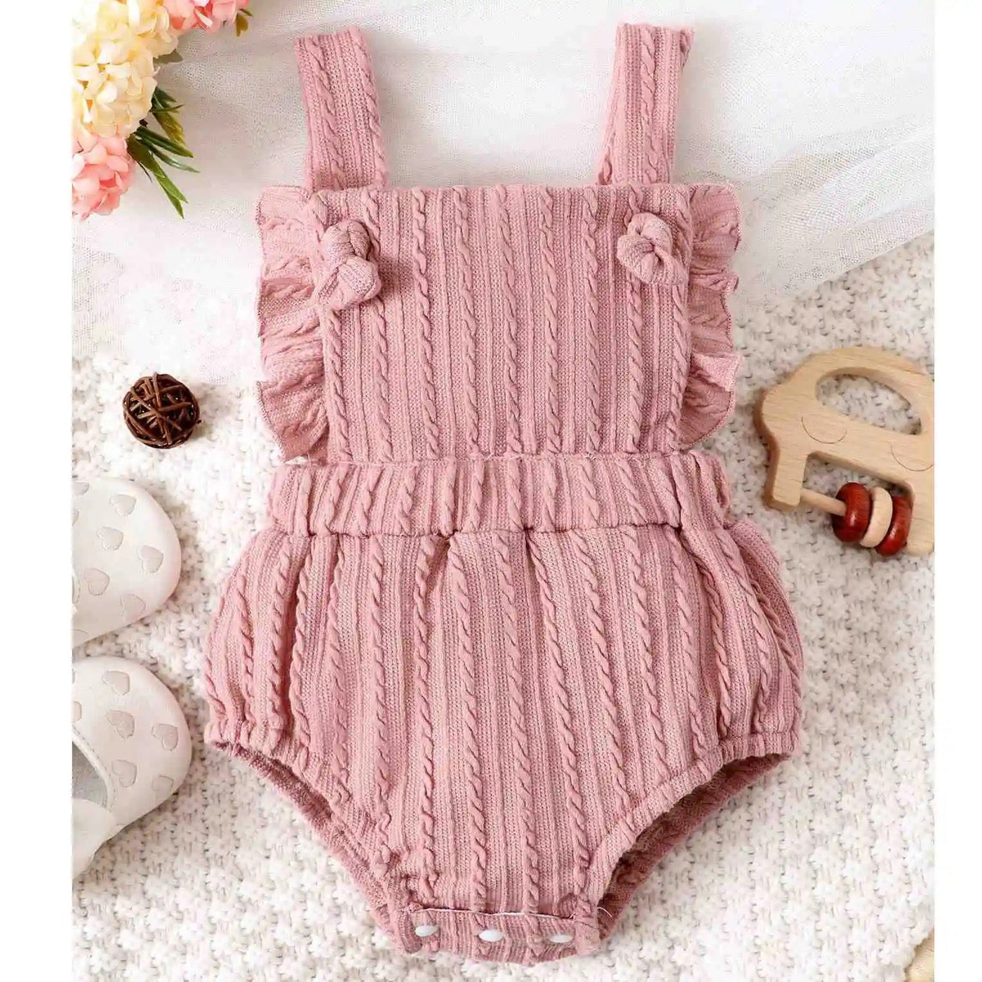 Infant girls ruffled romper FSH