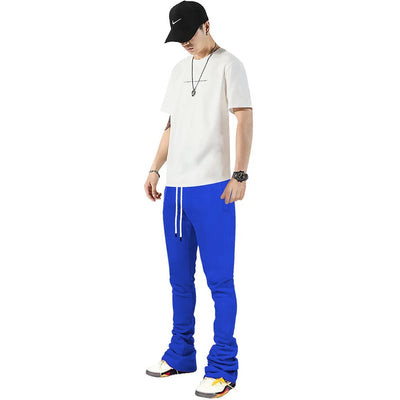 Men slim fit drawstring sweatpants Yin