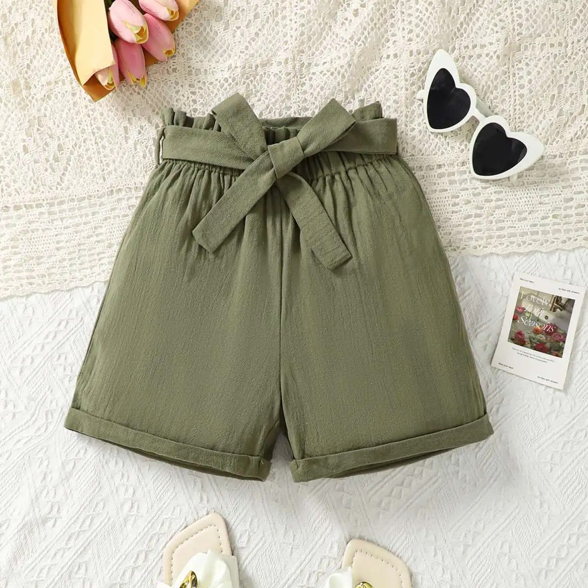 Kids solid color spiller shorts FSH