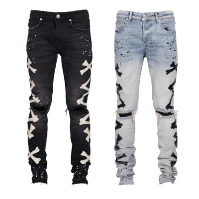 Men slim fit stretch denim jeans Yin