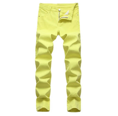 Men fashion high stretch denim jeans