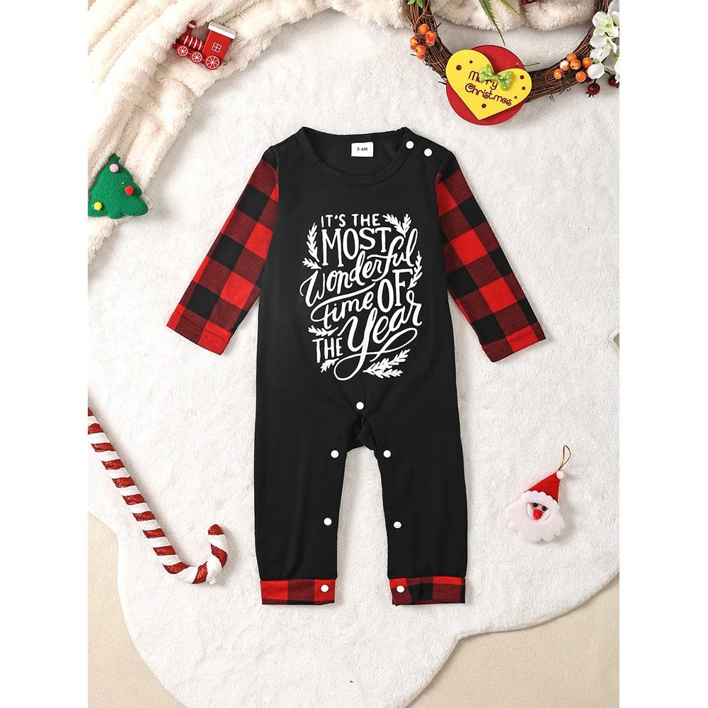 Baby Christmas family matching pajamas FSH