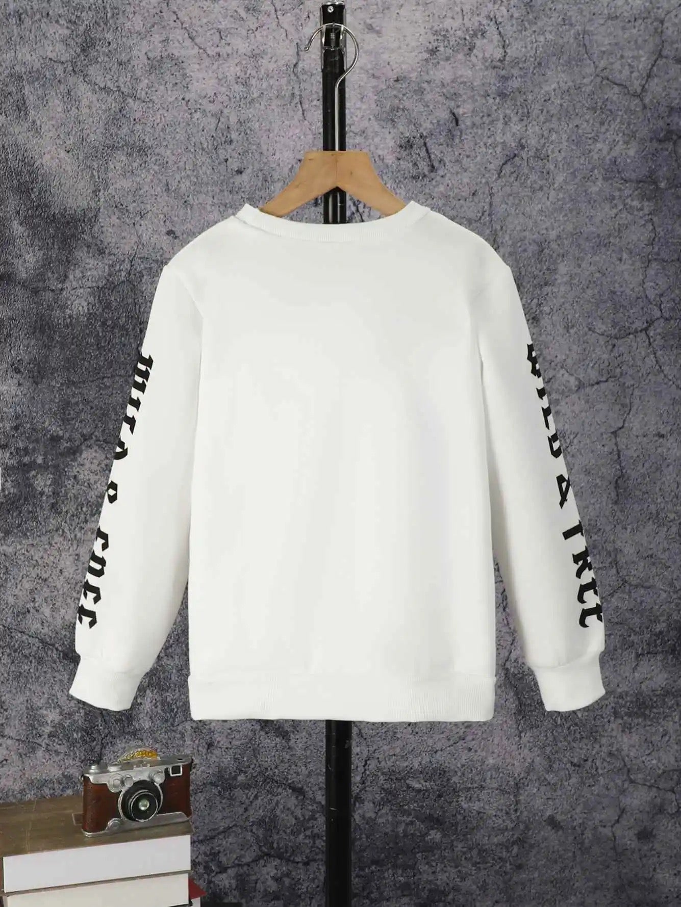 Kids letter printed sweatshirt FSH