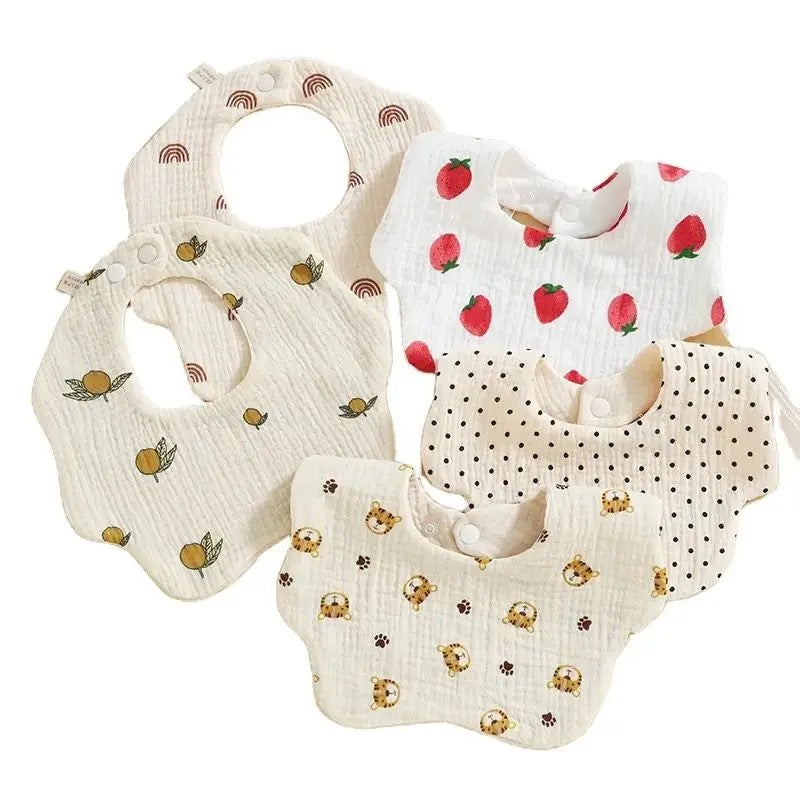 Infants cotton teething bibs SHO