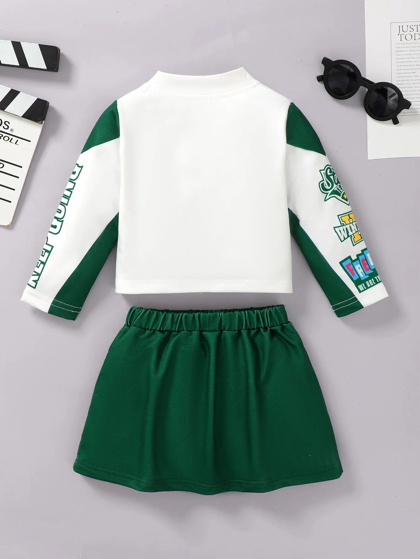 Girls track set 2 pc skirt set FSH