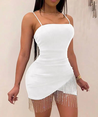 Women spaghetti strap sexy party dress