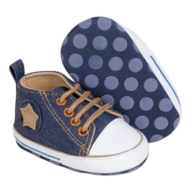 Infants canvas non slip sneakers SHO