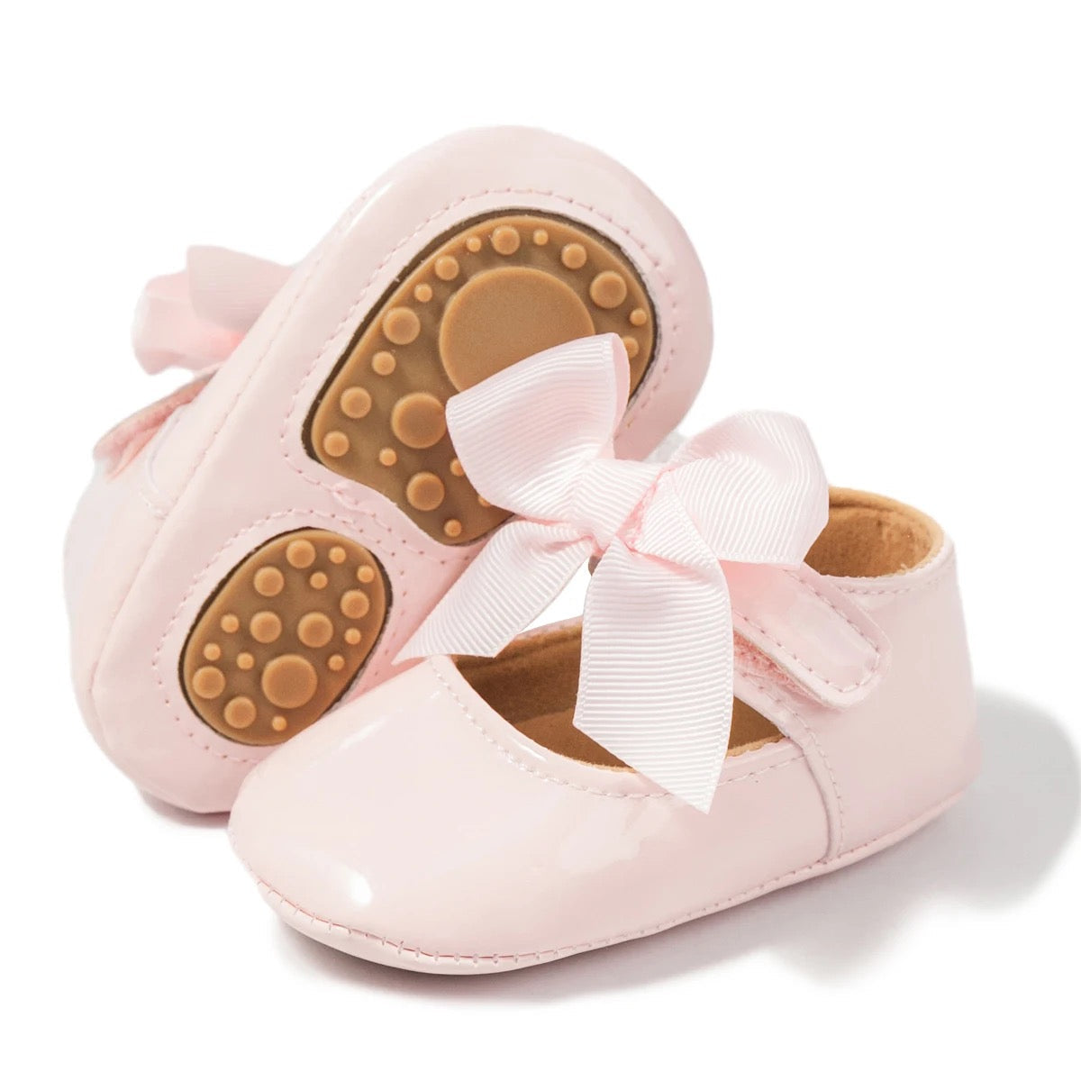 Infants shimmery dress shoes with bow SHO