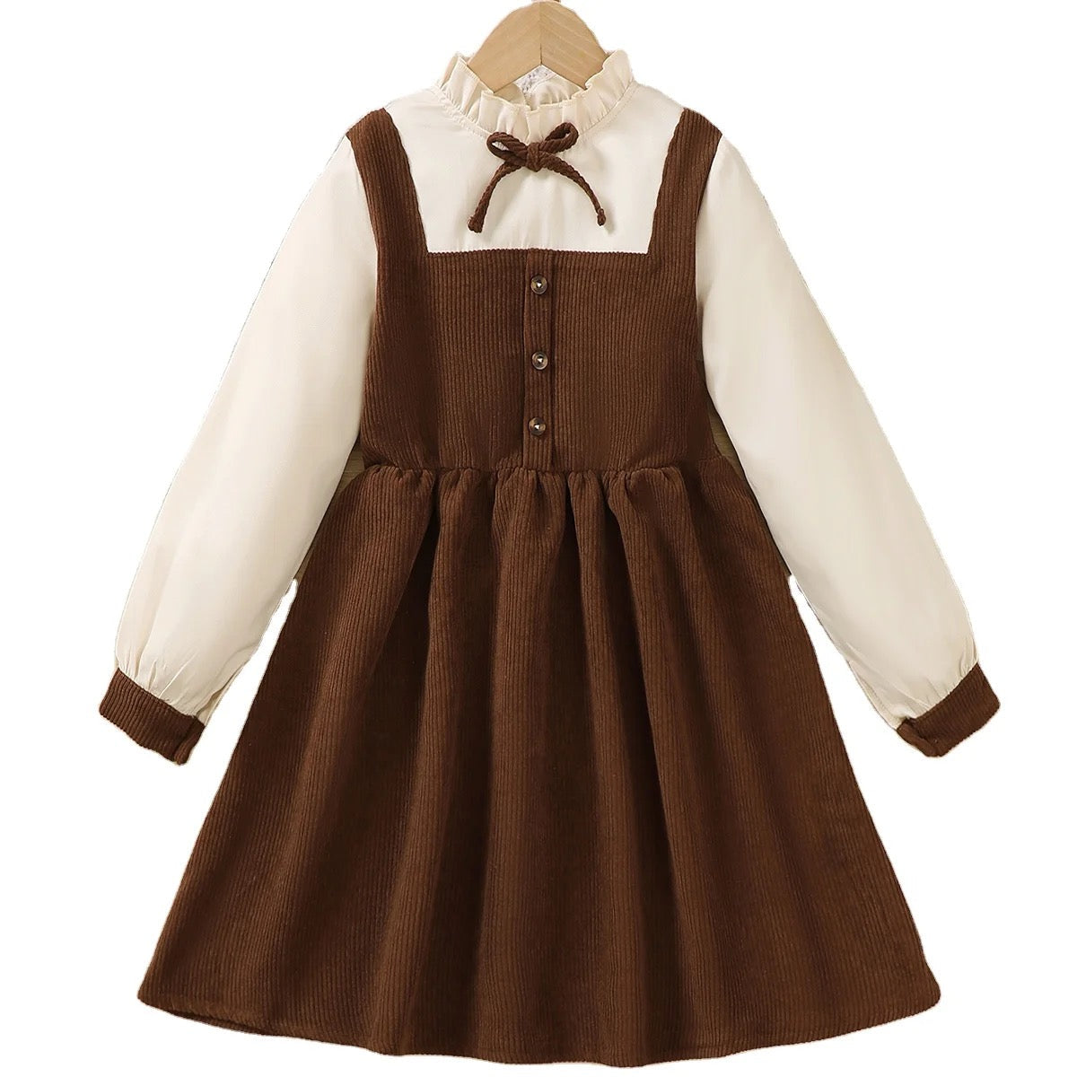 Girls long sleeve cotton dress FSH