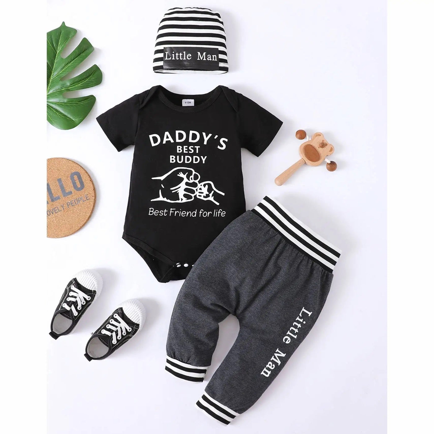 Infant boys cotton pants set FSH