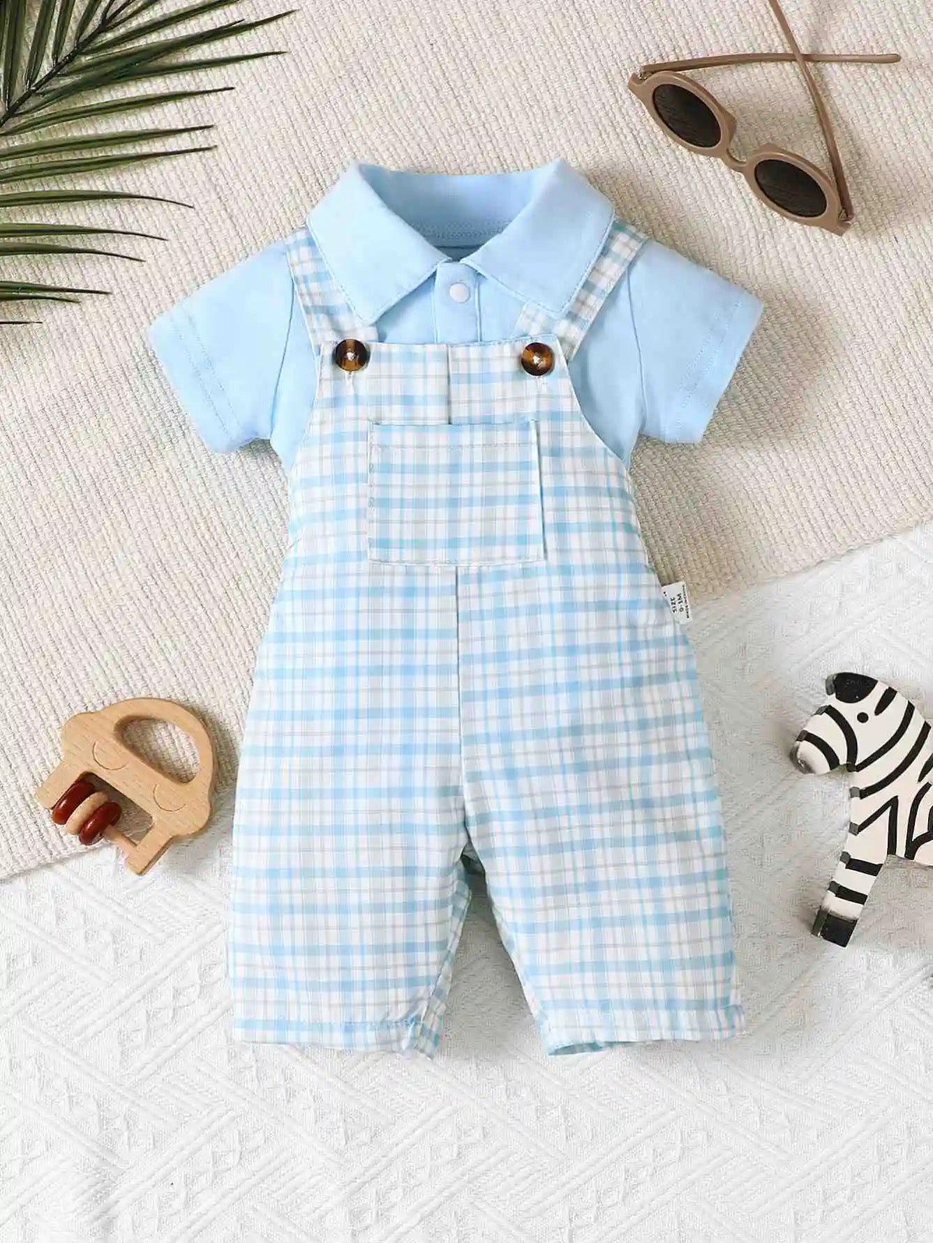 Infant boys short sleeve 100% cotton polo style shirt