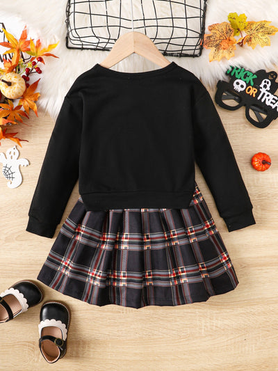 Girls Halloween skirt set FSH