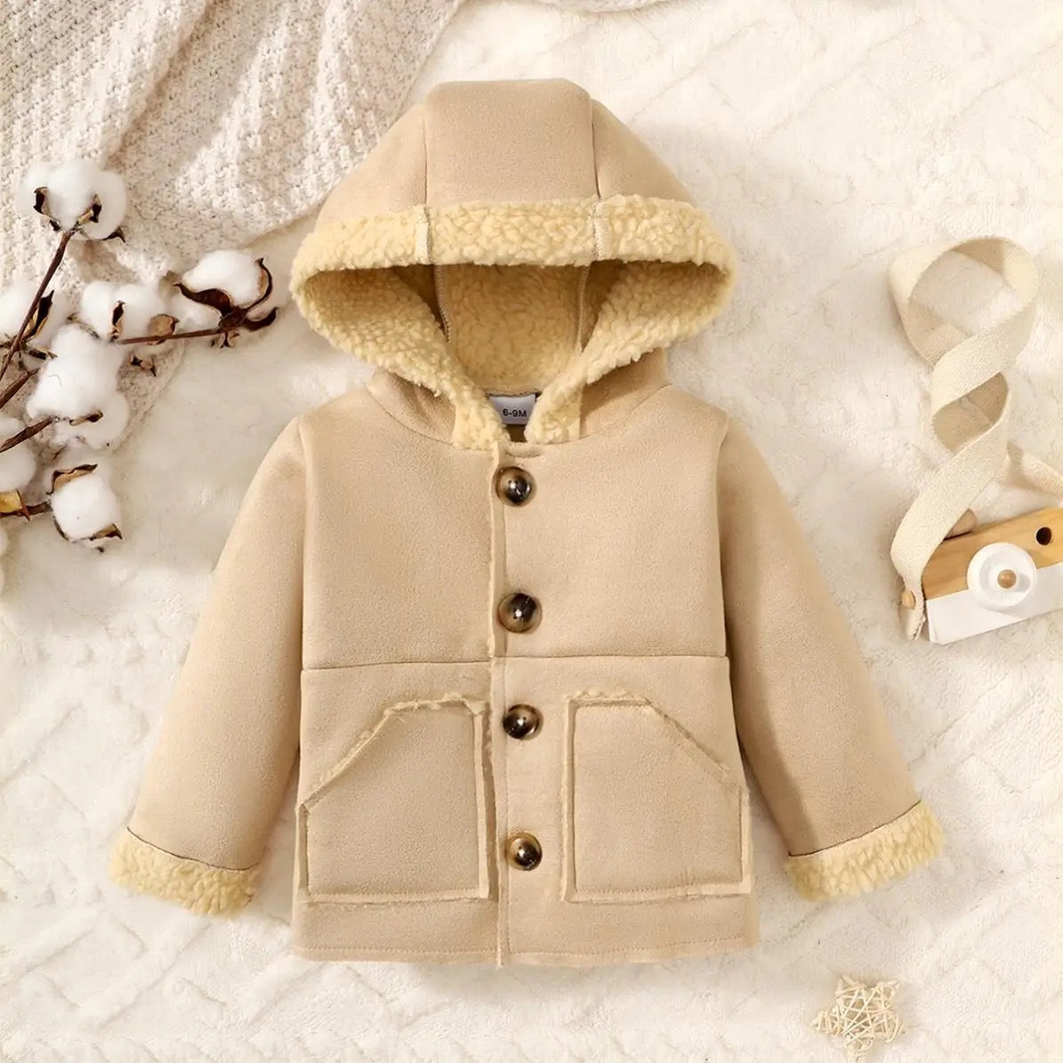Infant winter thickened hooded coat FSH