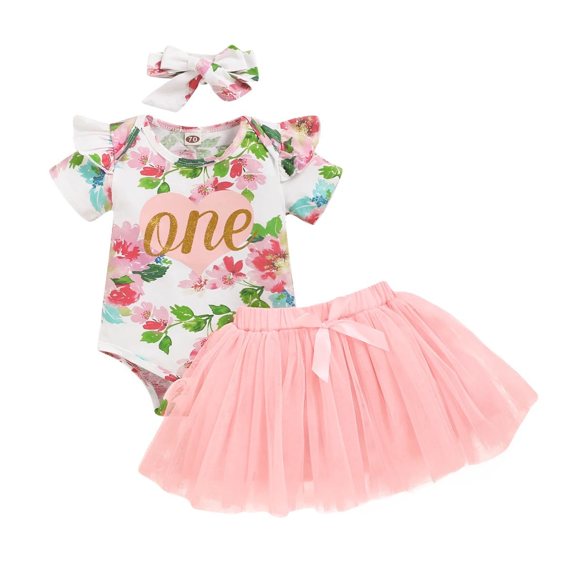 Infant girls 3 pc skirt set