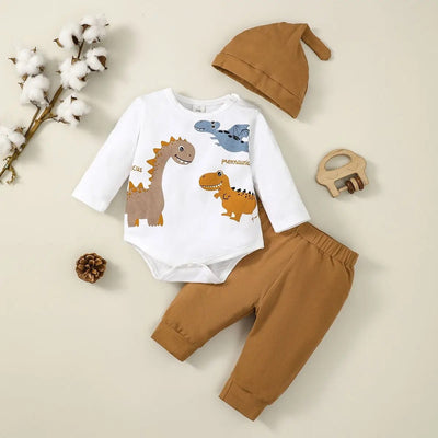 Infant boys long sleeve romper pants set FSH