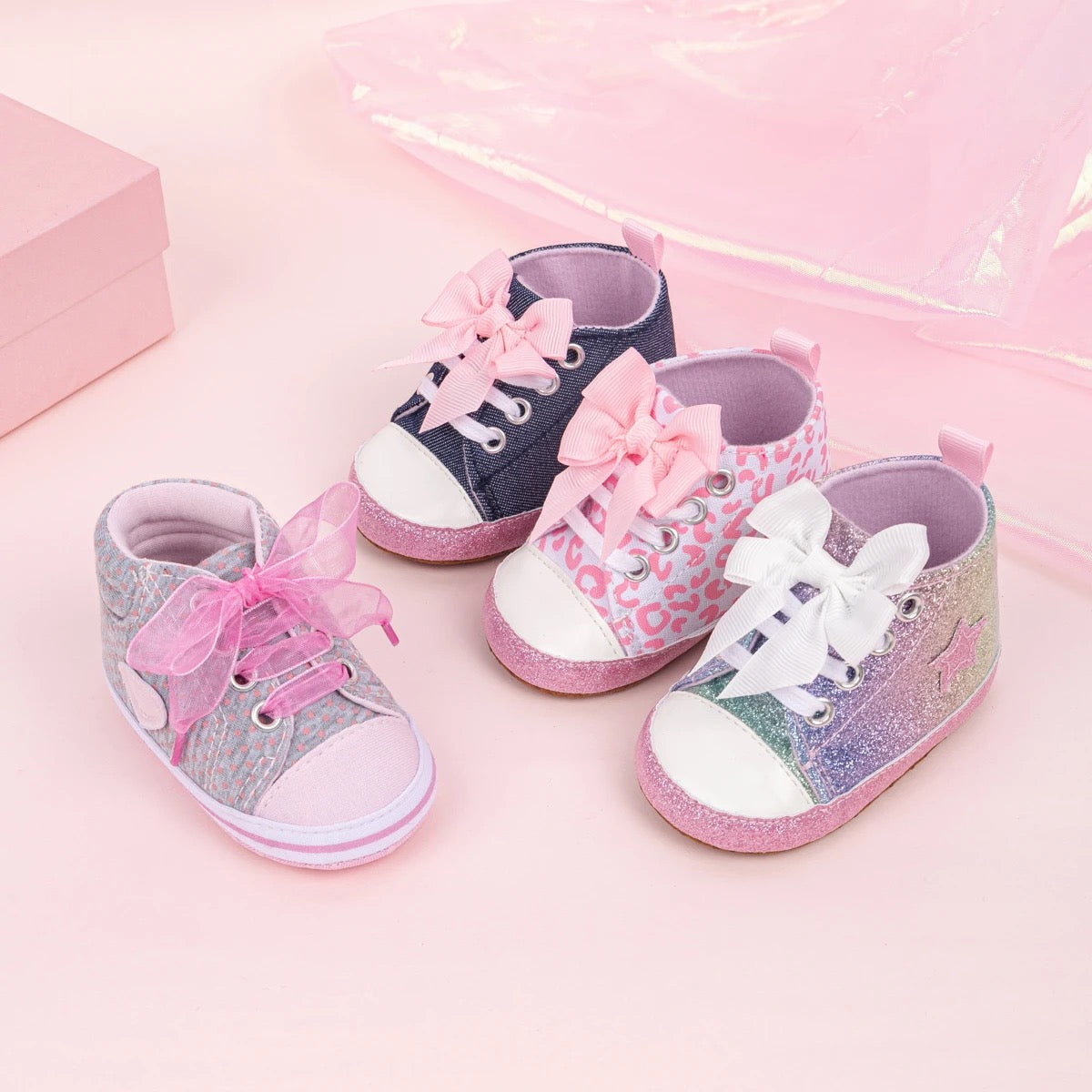 Infant girls soft sole canvas shoes SHO