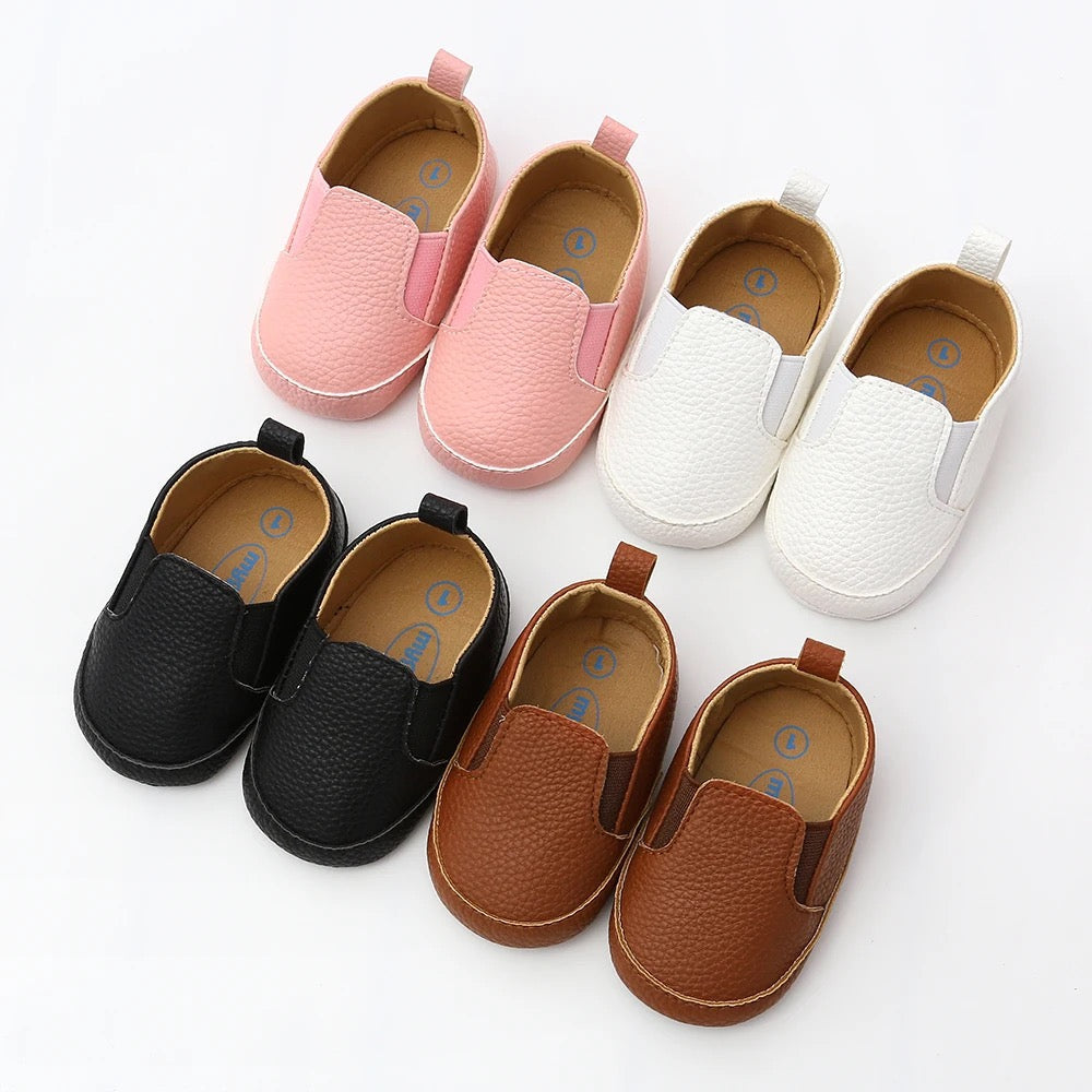 Infants leather soft sole crib shoes SHO