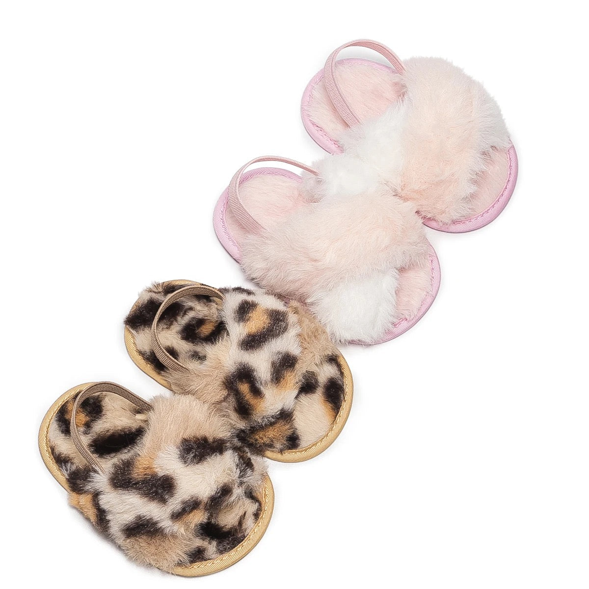 Infants cute & comfy furry slippers SHO