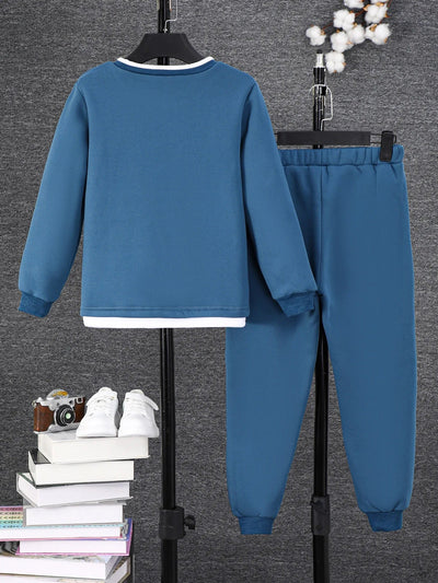 Boys thick winter long sleeve sweat suit FSH