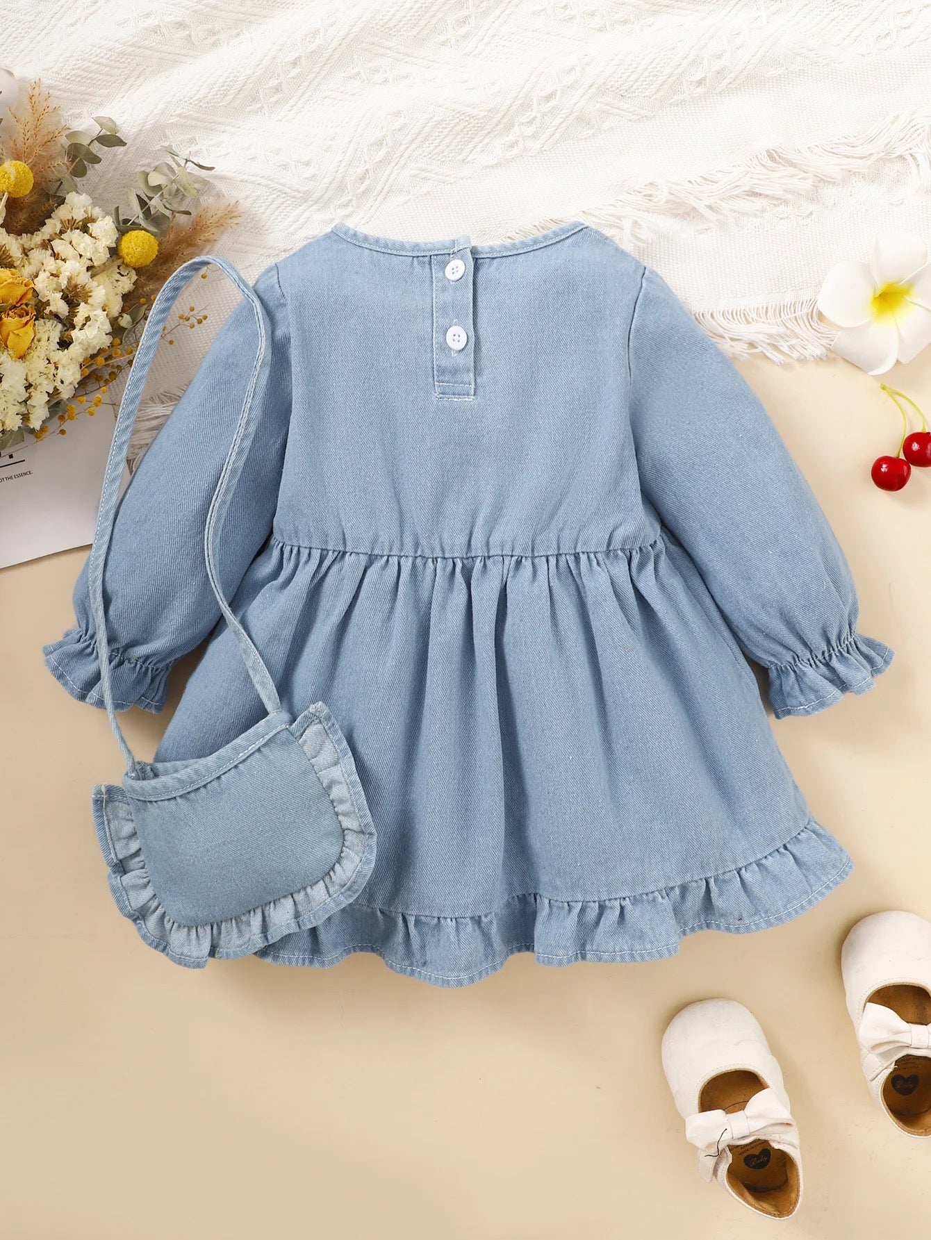 Infant girls ruffle dress FSH