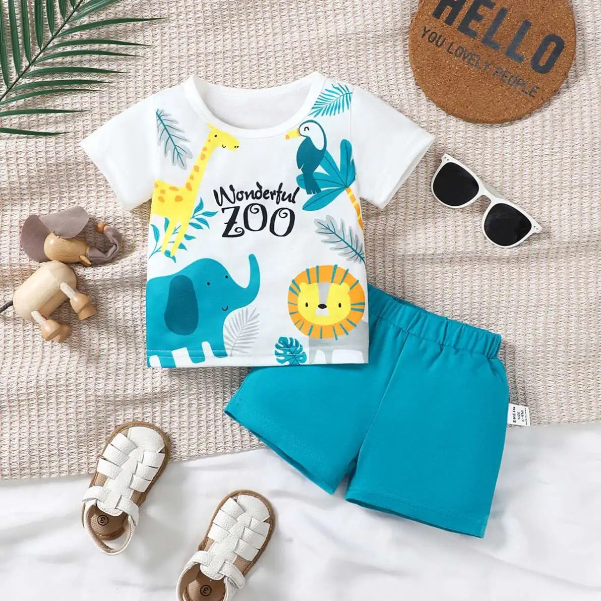 Infants 2 pc summer short set FSH