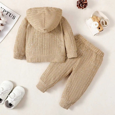 Infants long sleeve winter fur set FSH