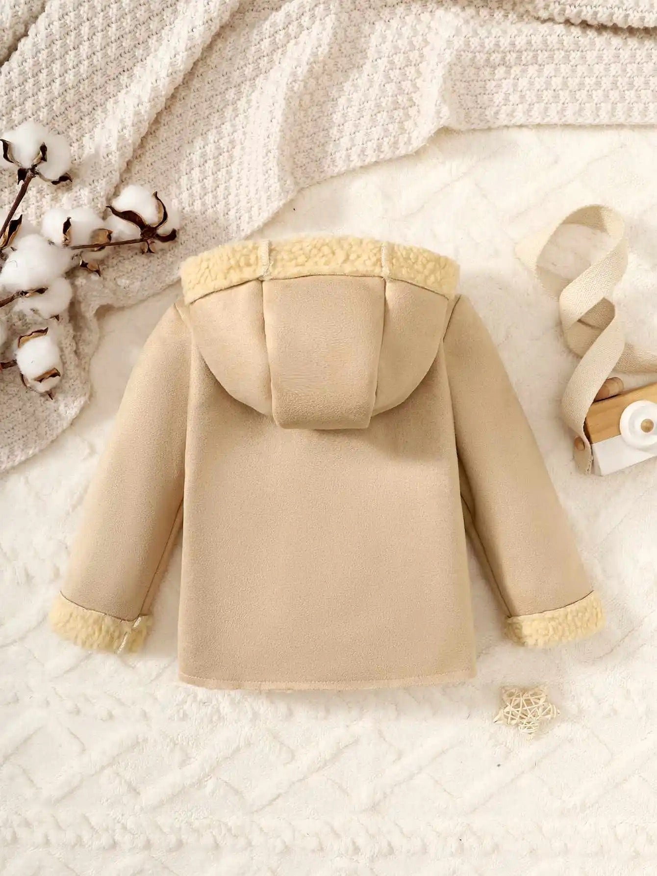 Infant winter thickened hooded coat FSH