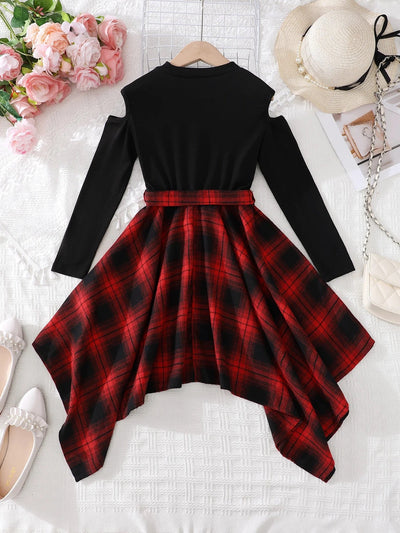 Girls plaid dress FSH