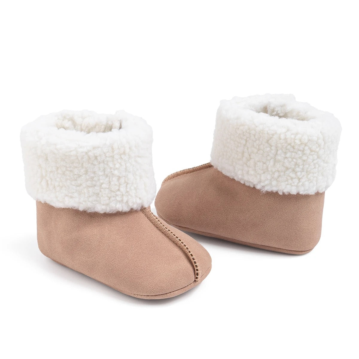 Warm baby booties fleece lining non slip SHO