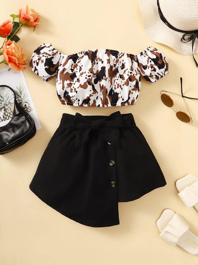 Baby girl cotton 2 pc skirt set FSH