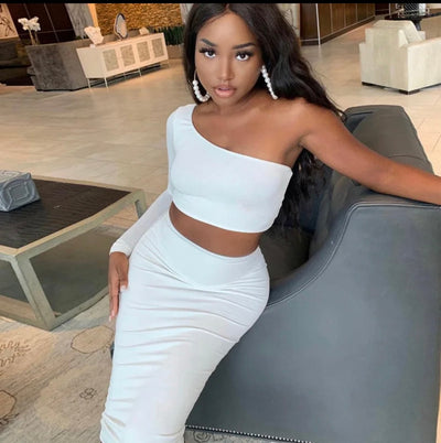 Women two piece skirt set