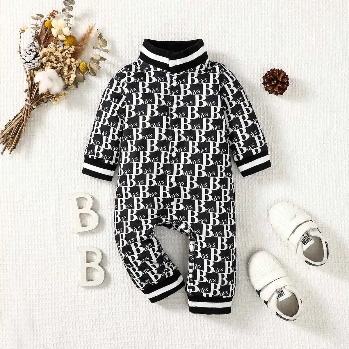 Infant boys spring autumn long sleeve bodysuits FSH