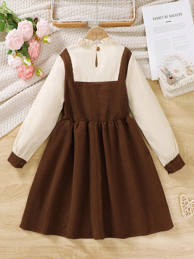 Girls long sleeve cotton dress FSH