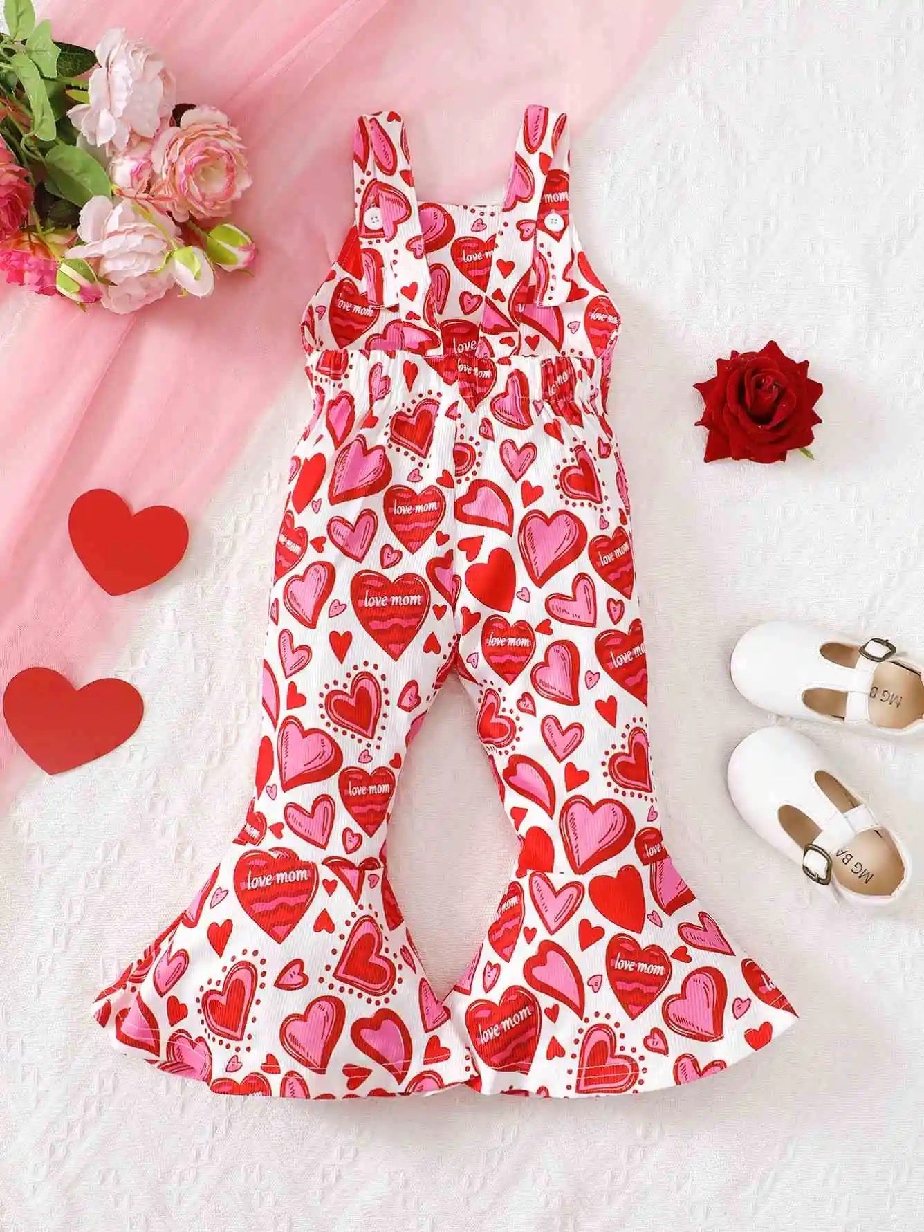 Baby girls Valentine Day romper FSH