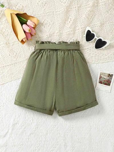 Kids solid color spiller shorts FSH