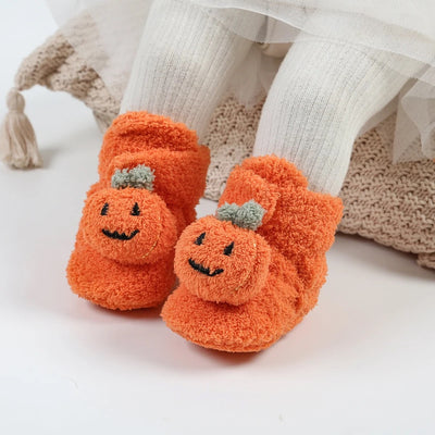 INFANTS Cute Halloween pumpkin slippers SHO