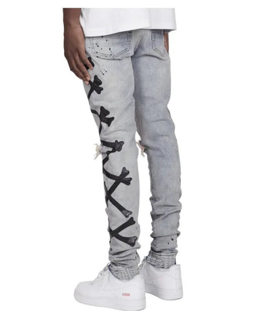 Men slim fit stretch denim jeans Yin