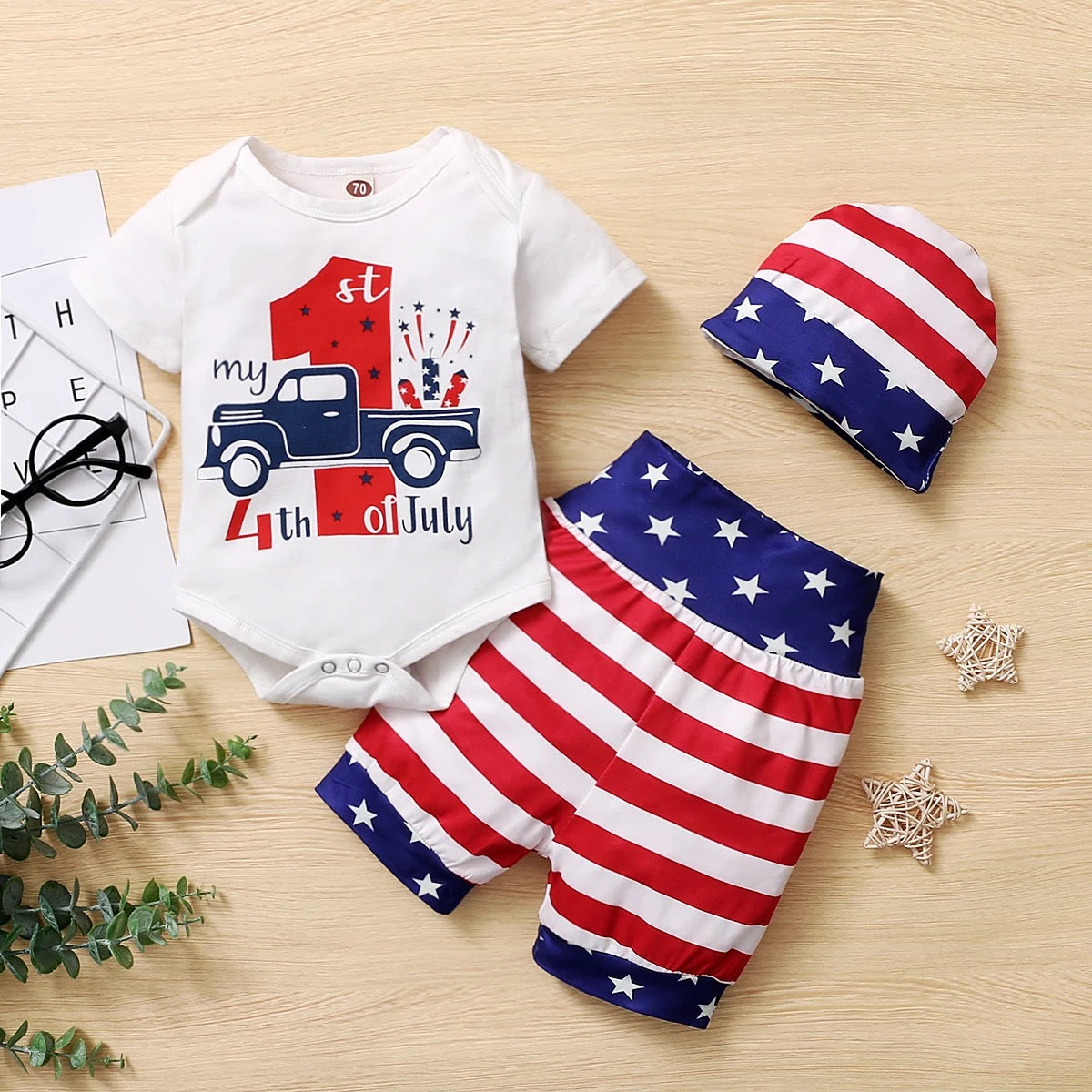 Infant boys  Independence Day set FSH