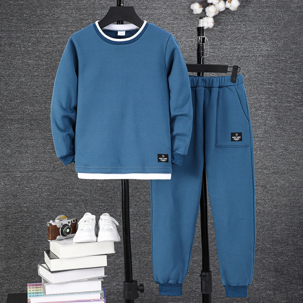 Boys thick winter long sleeve sweat suit FSH