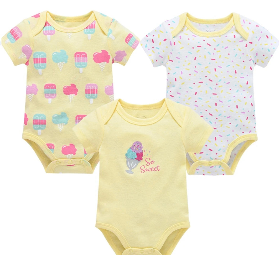 Infants 3Pc onesies Hou