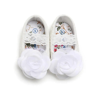 Infants cotton flower lace dress shoes SHO