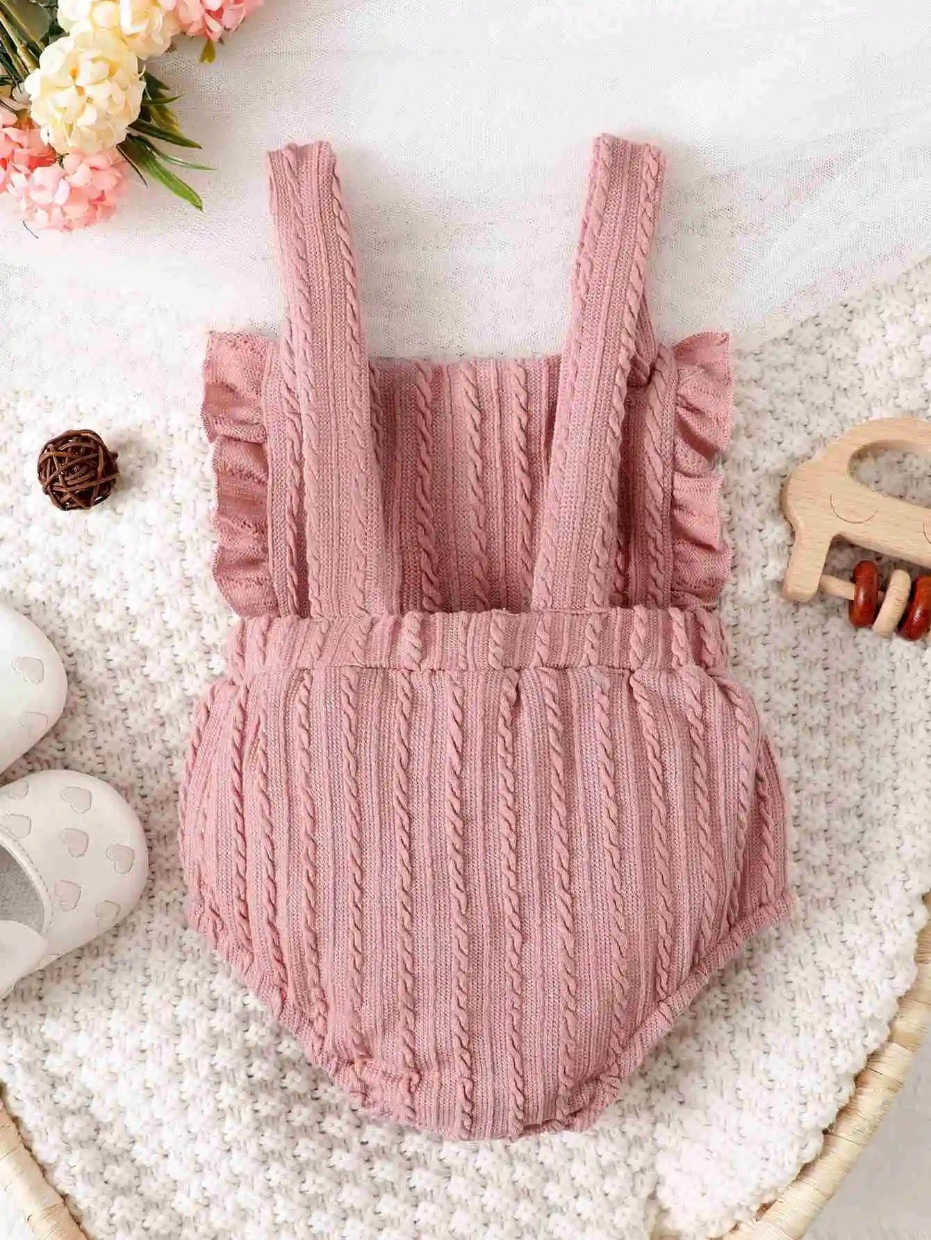 Infant girls ruffled romper FSH