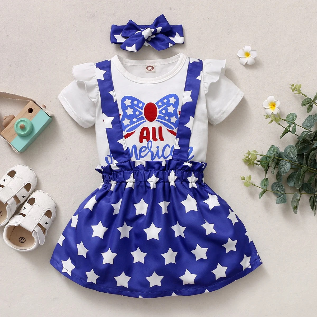 Infant girls Independence Day dress