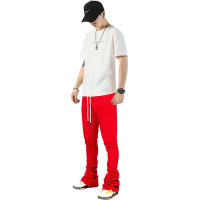 Men slim fit drawstring sweatpants Yin